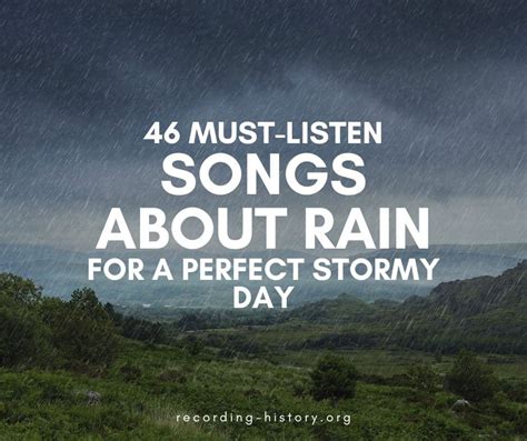 rain song|list of songs about rain.